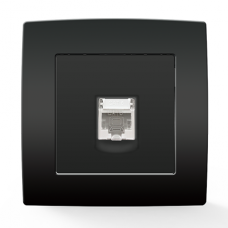 Πρίζα Δικτύου RJ45 Cat5e 1 Εξόδου Ανθρακί City 193281